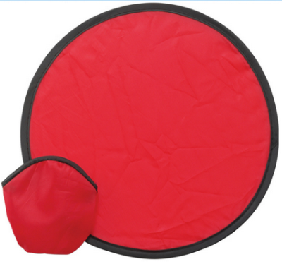 Cheap promotional foldable flying disc in a pouch