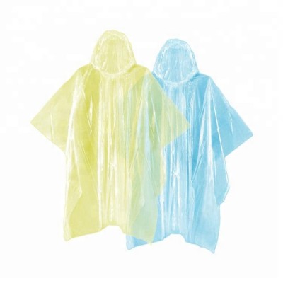 Top quality emergency disposable plastic transparent ponchos