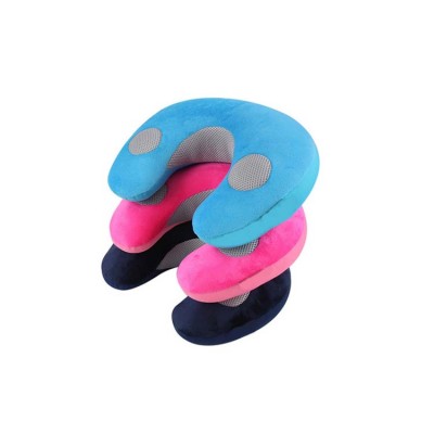 Marketing gift items promotion u shape neck pillow case memory foam contour neck pillow with speaker