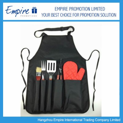 Custom Pattern Promotional Black Apron