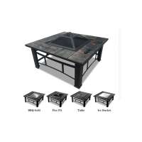 Garden Steel Fire Pit Burners Table