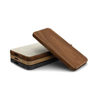 High quality promotional mahogany power bank