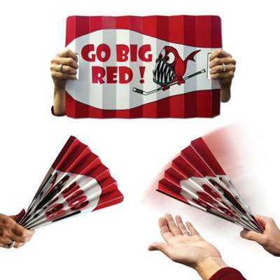 Promotional cheering paper plastic hand fan for paper cups